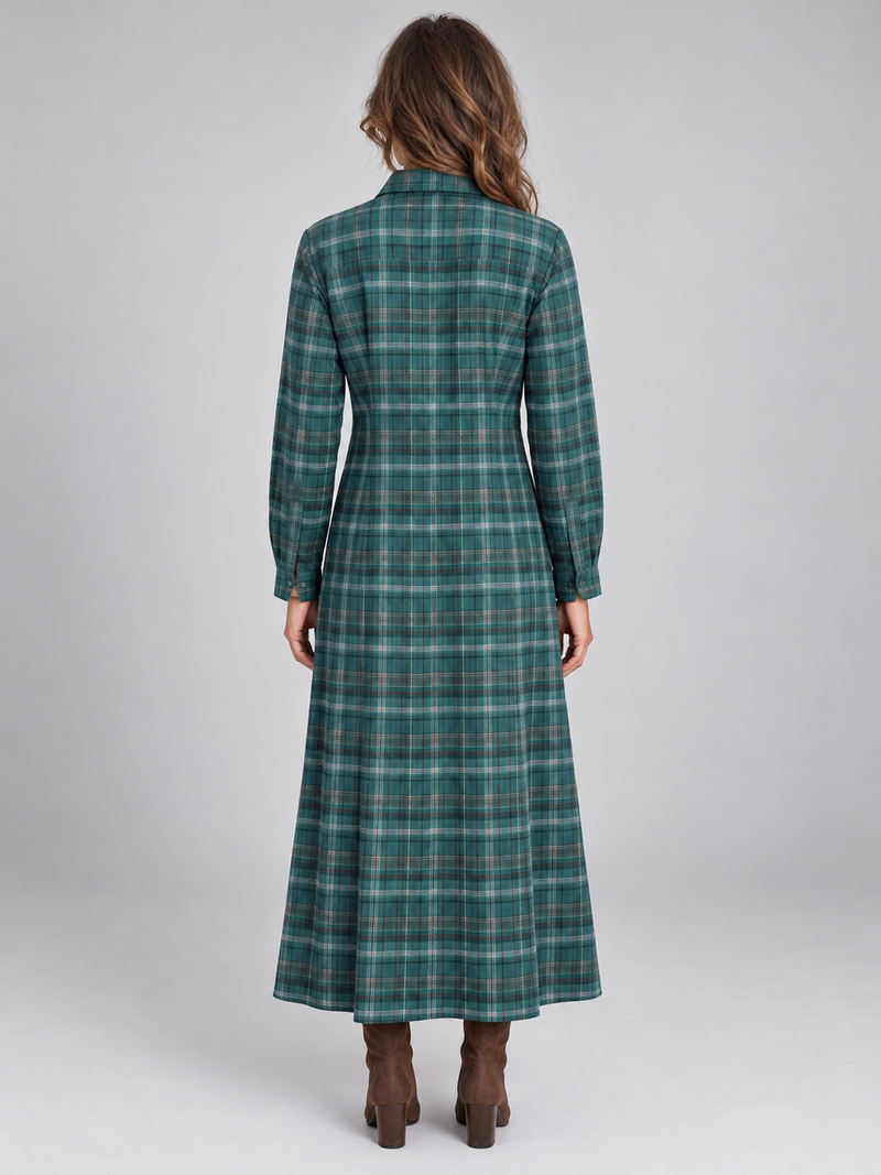 Women’s Long Sleeve Maxi Shirt Dress