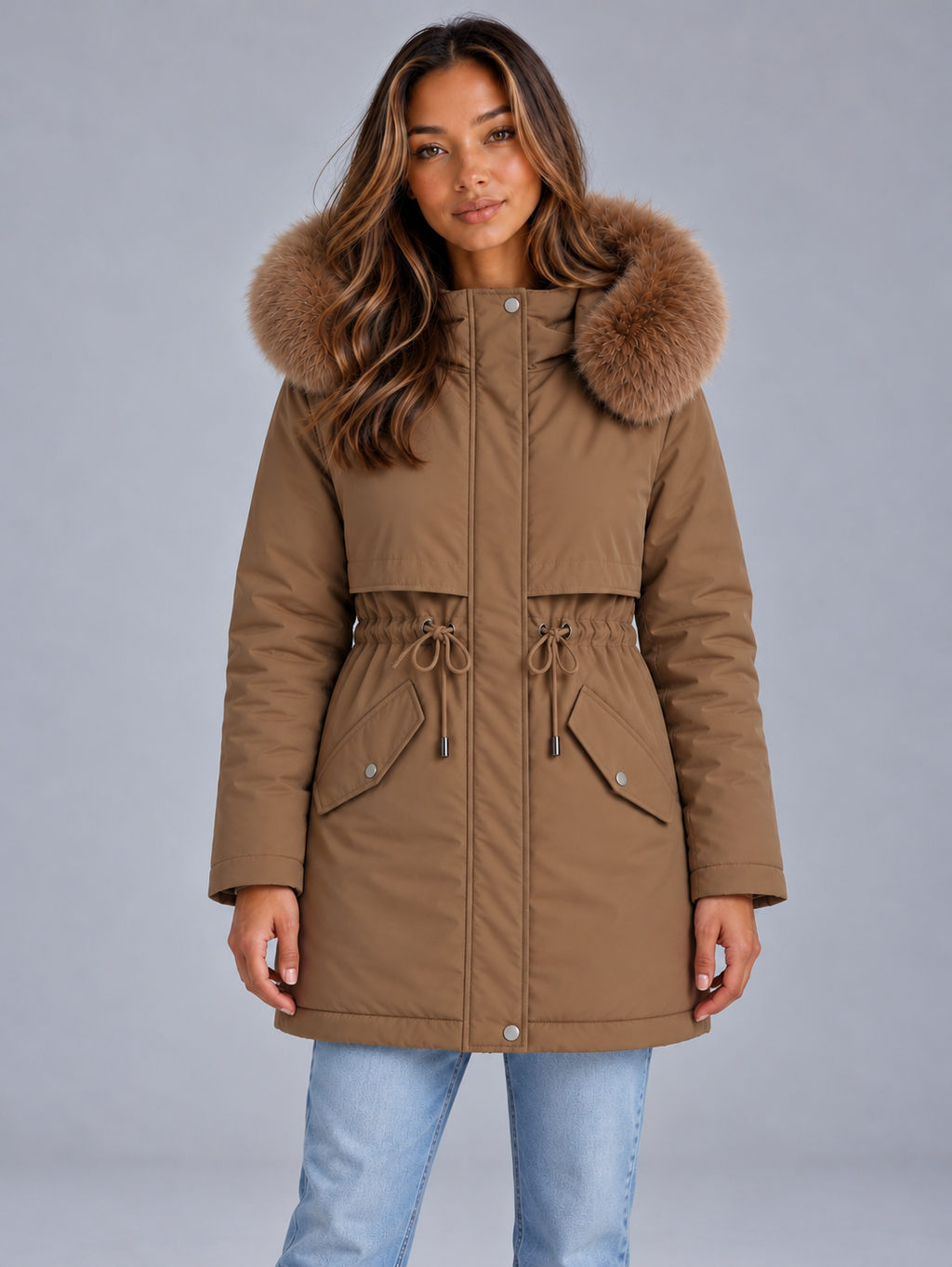 Women’s Faux Fur Hooded Padded Coat