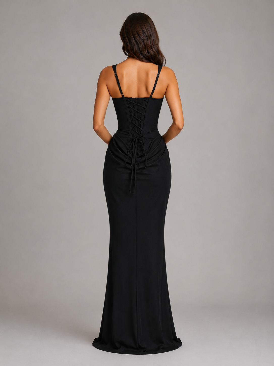 bodycon drape dress Burnt Orange Slinky Drape Detail Ruched Bodycon Dress