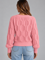 Women’s Bow Detail V-Neck Cardigan – Button Front Knitted Jumper