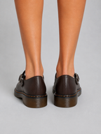 Women’s Classic Mary Jane Shoes – Leather Look Comfort Flats