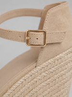 Women's Comfortable Closed Toe Wedge Sandals with Ankle Strap