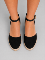 Women's Comfortable Closed Toe Wedge Sandals with Ankle Strap