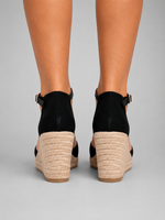 Women's Comfortable Closed Toe Wedge Sandals with Ankle Strap