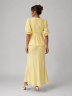 Women’s Cotton Two Piece Skirt Set – Elegant Summer Style