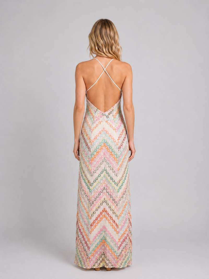 Women's Crochet Knit Maxi Dress – Boho Summer Style – Montleigh