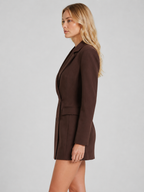 Women's Double Breasted Blazer Mini Dress – Tailored Occasion Style
