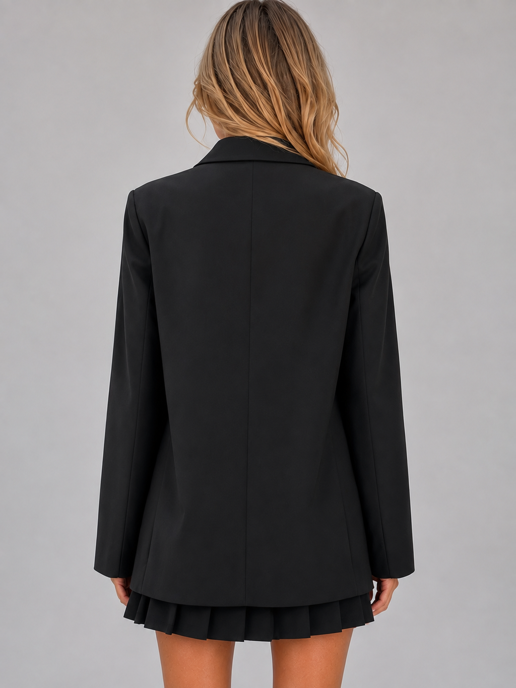 Women’s Double Breasted Blazer – Oversized Tailored Jacket