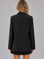 Women’s Double Breasted Blazer – Oversized Tailored Jacket