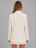 Women’s Double Breasted Blazer – Oversized Tailored Jacket