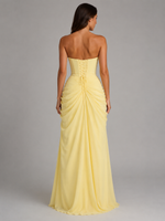 Women’s Draped Corset Maxi Dress – Sculpted Fit