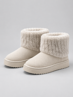 Women’s Faux Fur Ankle Boots – Warm Fleece Lined Winter Shoes