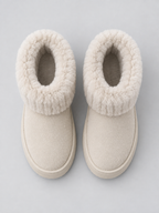 Women’s Faux Fur Ankle Boots – Warm Fleece Lined Winter Shoes