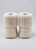 Women’s Faux Fur Ankle Boots – Warm Fleece Lined Winter Shoes