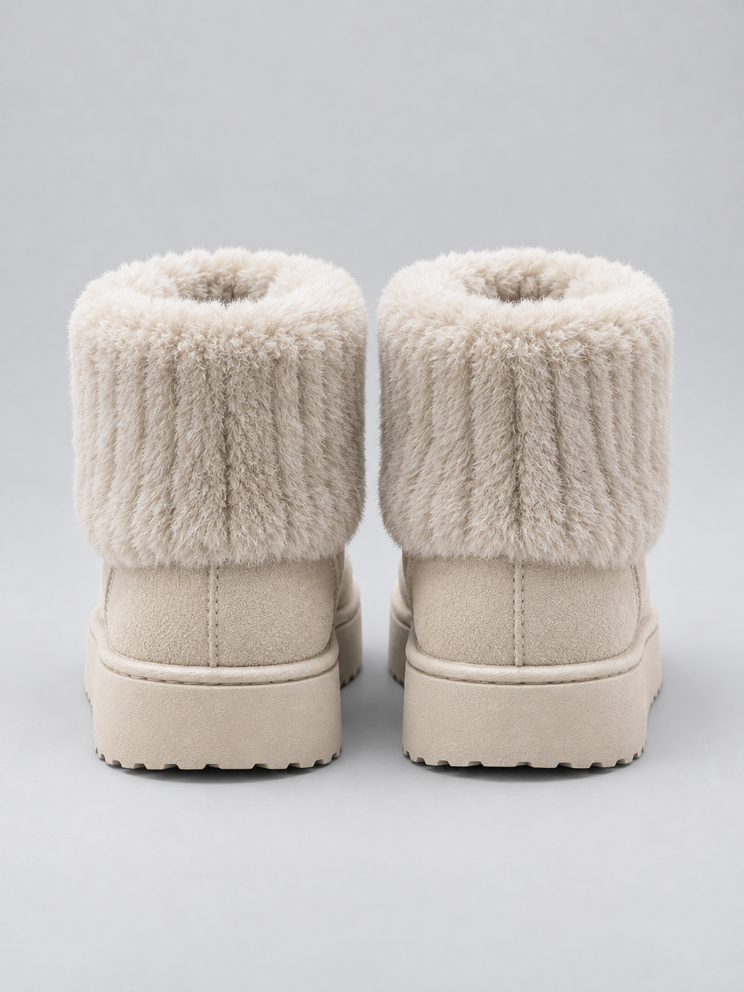 Women’s Faux Fur Ankle Boots – Warm Fleece Lined Winter Shoes