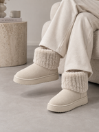 Women’s Faux Fur Ankle Boots – Warm Fleece Lined Winter Shoes
