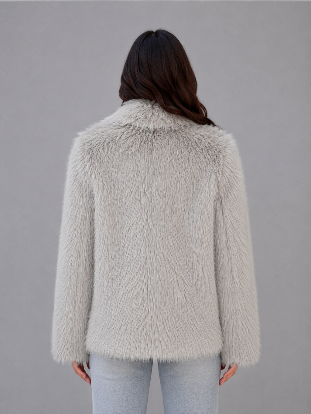 Women's Faux Fur Jacket – Elegant Soft Coat