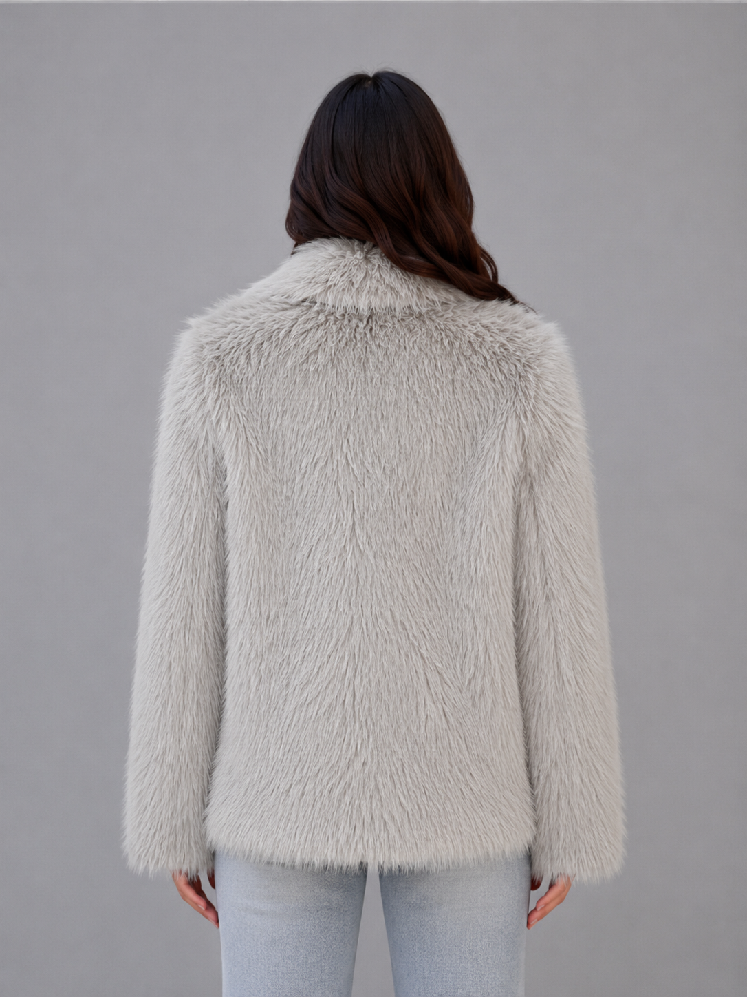 Women's Faux Fur Jacket – Elegant Soft Coat