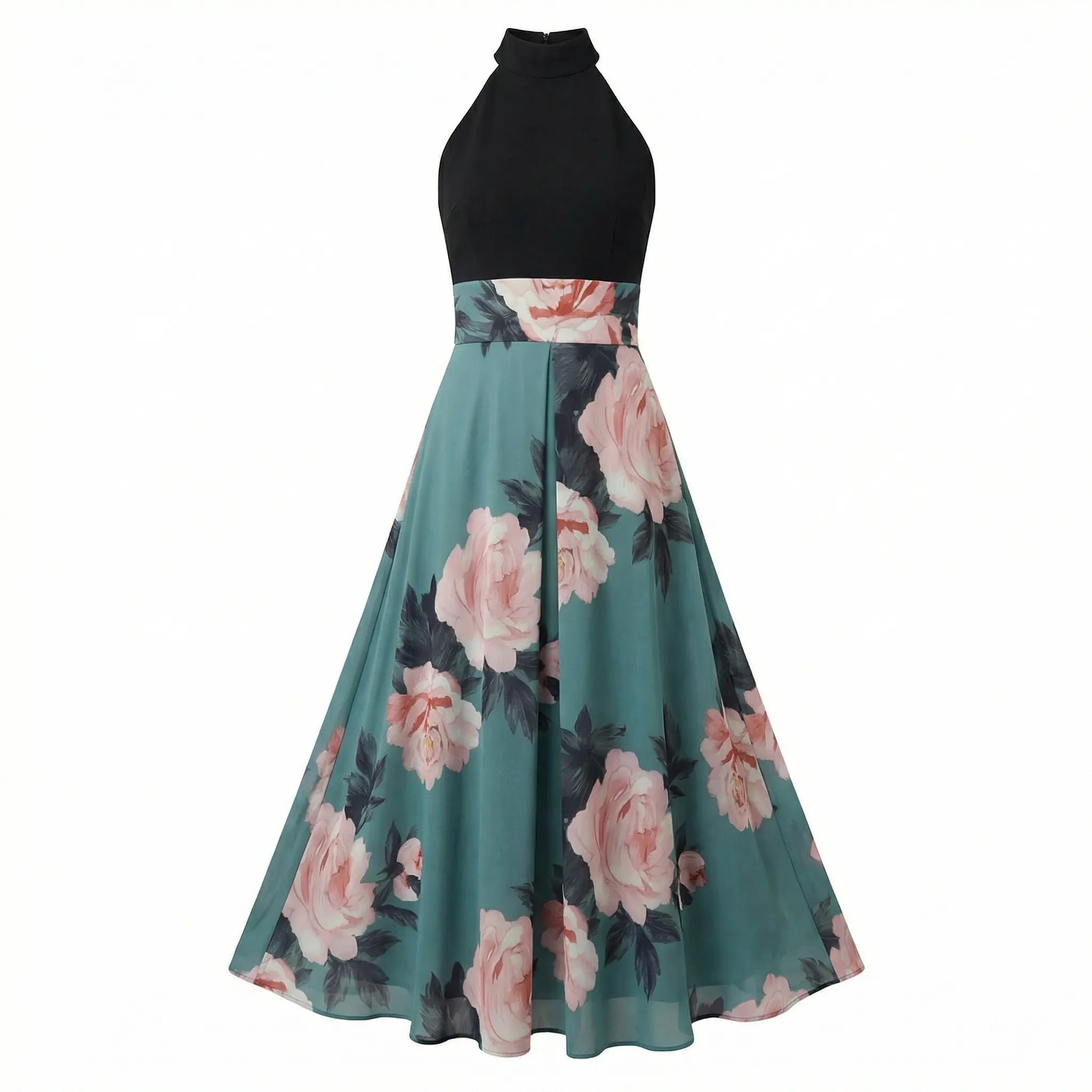 Montleigh | Women's Floral Maxi Dress – Sleeveless Silhouette