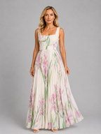 Women's Floral Maxi Dress – Flattering A-Line Fit