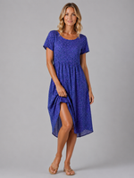 Women's Floral Print Midi Dress – Summer Occasion Style