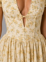 Women's Floral Puff Sleeve Mini Dress – Summer Occasion Style