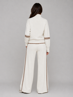 Women's Half-Zip  Lounge Set – Relaxed Two-Piece Wide Leg Tracksuit