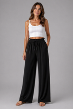 Women’s High-Waisted Wide-Leg Trousers – Relaxed Fit