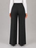Women's High Waisted Tailored Trousers – Straight Leg Smart Work Pants