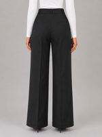 Women's High Waisted Tailored Trousers – Straight Leg Smart Work Pants