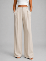 Women's High Waisted Wide Leg Trousers – Tailored Everyday Style