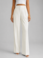 Women's High Waisted Wide Leg Trousers – Tailored Everyday Style