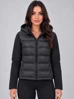 Women’s Hooded Puffer Jacket – Quilted Zip Up Winter Coat