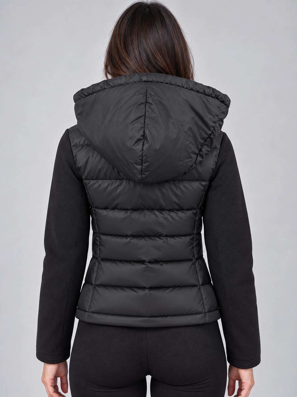 Women’s Hooded Puffer Jacket – Quilted Zip Up Winter Coat