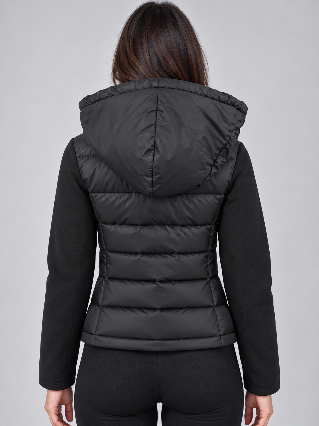 Women’s Hooded Puffer Jacket – Quilted Zip Up Winter Coat