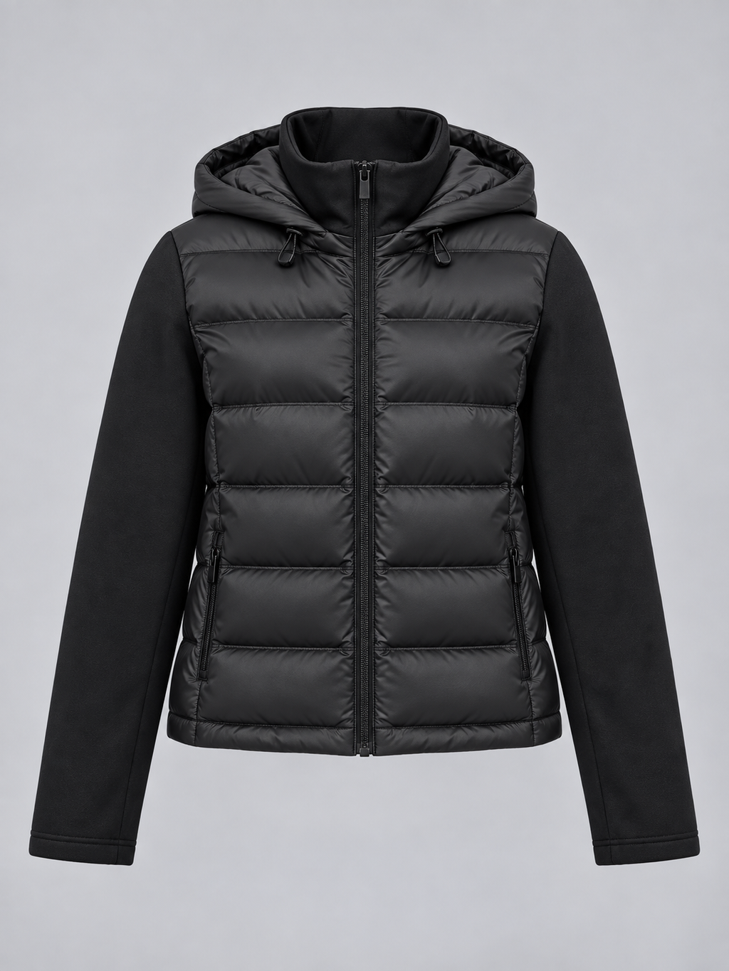 Women’s Hooded Puffer Jacket – Quilted Zip Up Winter Coat