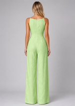 Women’s Jacquard Wide Leg Jumpsuit – Summer Occasion Style