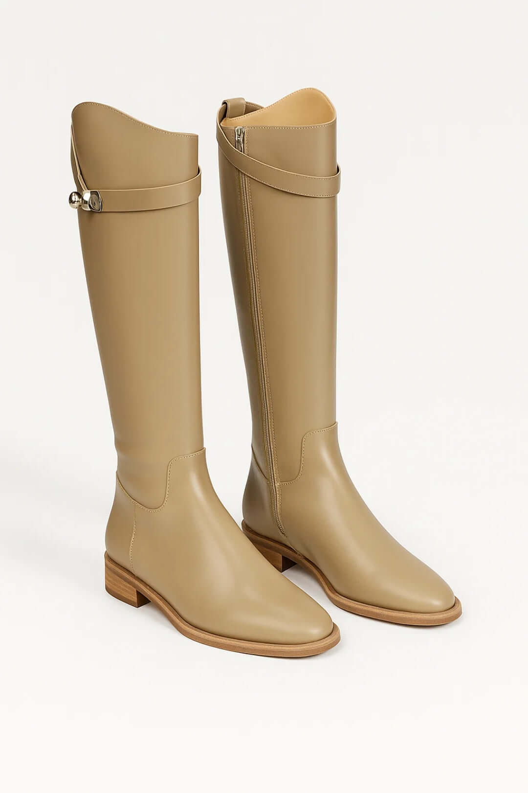 Montleigh | Women’s Knee-High Boots – Buckle Detail