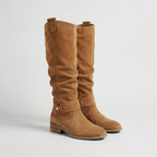 Montleigh | Women’s Knee-High Slouch Boots – Suede Look Elegance