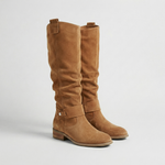 Montleigh | Women’s Knee-High Slouch Boots – Suede Look Elegance
