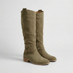 Montleigh | Women’s Knee-High Slouch Boots – Suede Look Elegance