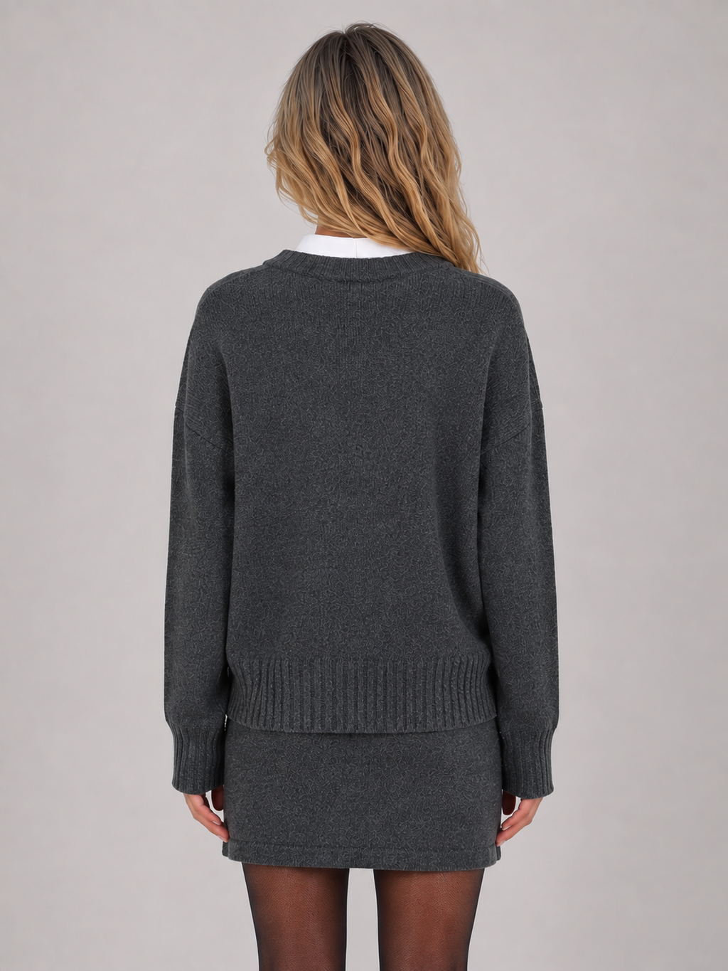 Women’s Knitted Jumper & Mini Skirt Co-Ord Set – Relaxed Two-Piece Outfit