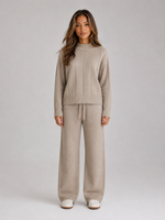 Women's Knitted Lounge Set – Relaxed Two Piece Co-Ord