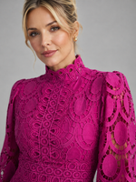 Women’s Lace Midi Dress – Elegant Flattering Silhouette