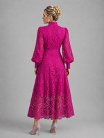 Women’s Lace Midi Dress – Elegant Flattering Silhouette