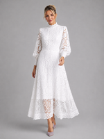 Women’s Lace Midi Dress – Elegant Flattering Silhouette