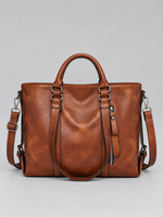 Women’s Large Leather Tote Bag – Shoulder & Crossbody Handbag
