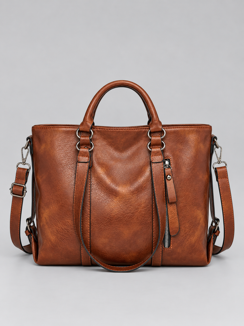 Women’s Large Leather Tote Bag – Shoulder & Crossbody Handbag