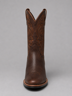 Women’s Leather Cowboy Boots – Embroidered Western Heel Boots