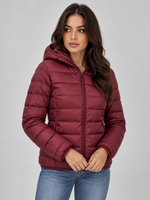 Women’s Lightweight Hooded Puffer Jacket – Quilted Zip-Up Coat